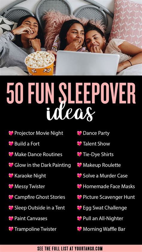 Fun Sleepover Ideas Youll Enjoy No Matter Your Age Fun Sleepover