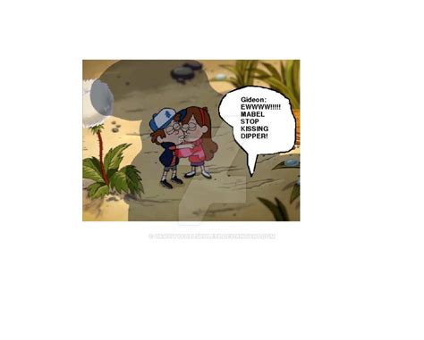 Edited Photo Dipper And Mabel Kissing 2 By Gravityfallsrules8 On