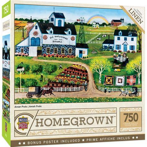 Masterpieces Homegrown Collection Amish Frolic 750 Pieces Jigsaw