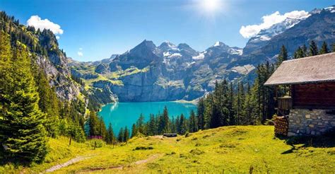 Lago Oeschinensee Suiza Montage Switzerland Mountains What A