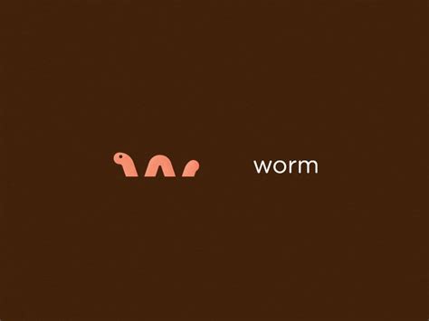 Worm Identity Design Logo Logo Design Logo Branding Identity