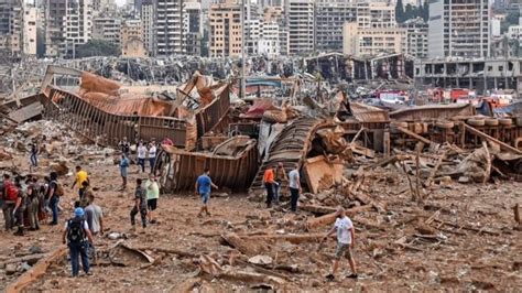 Ammonium Nitrate Lebanon Explosion In Beirut Na 2700 Tones Of Dis