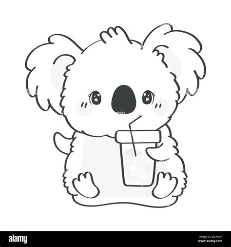 Cute Koala Clipart Isolated On White Background Funny Clip Art Koala