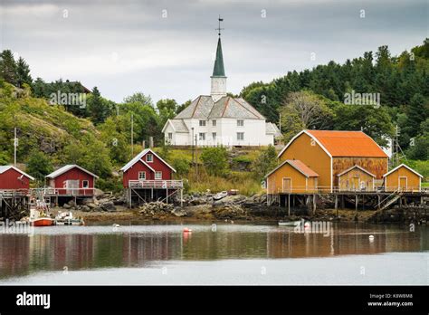 Moskenes Church Lofoten Islands Moskenes Norway Scandinavia Europe