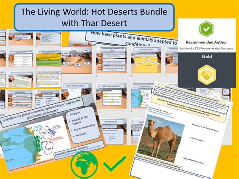 Aqa 9 1 Living World Hot Deserts Thar Desert Case Study Bundle