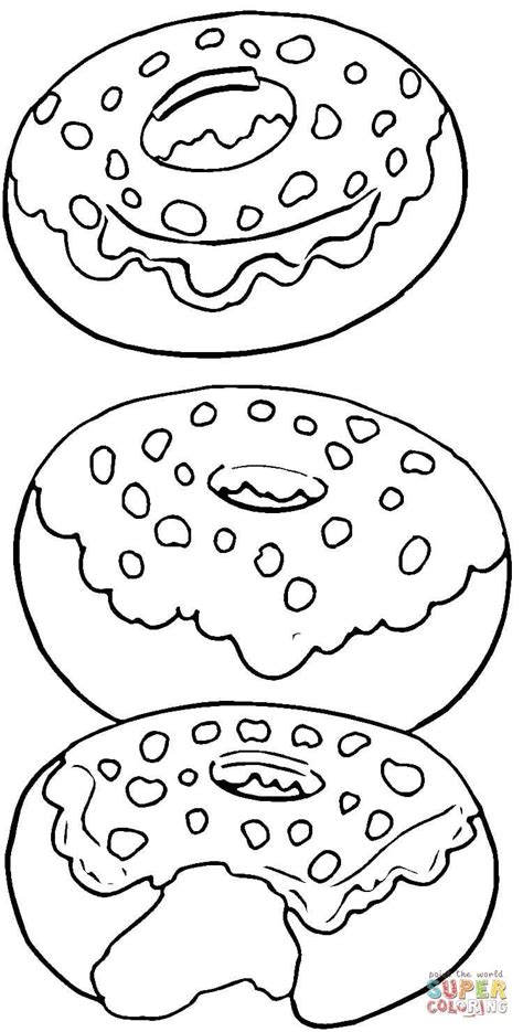 Yes it will get messy but it s super fun and the kids love it. Tasty Donuts | Super Coloring | Food coloring pages, Donut ...