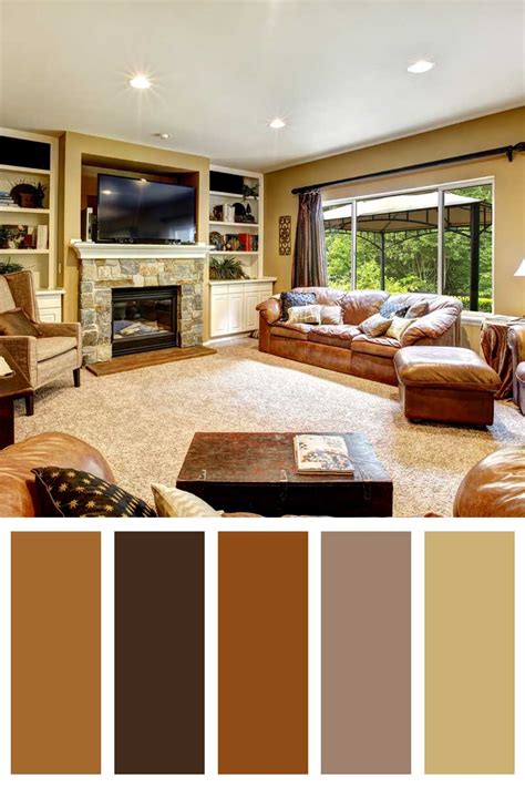 Living Room Color Schemes With Brown Furniture