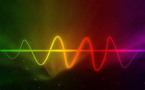 Abstract Waves Rainbow Bright Multicolored Motley Lines