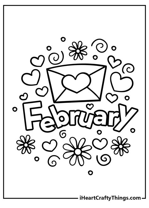 February Coloring Pages 100 Free Printables Coloring Library