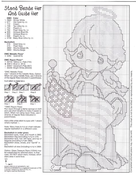 $12.59 quick view sale mini bohemian paisley stamped embroidery kit was: "Stand Beside Her and Guide Her" Precious Moments ...