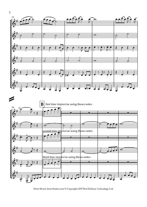 David Bruce Cool Blues Sheet Music For Clarinet Choir