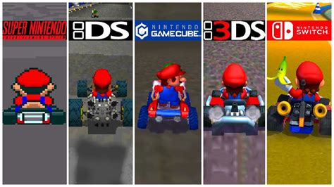 Mario Kart SNES Vs GBA Vs NDS Vs N64 Vs GameCube Vs N3DS Vs Switch