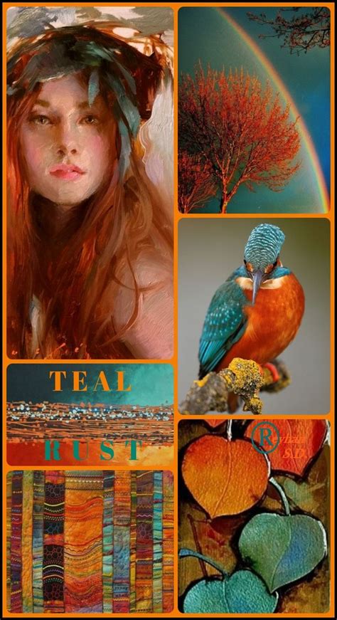 Teal And Rust By Reyhan Sd Color Schemes Colour Palettes Color