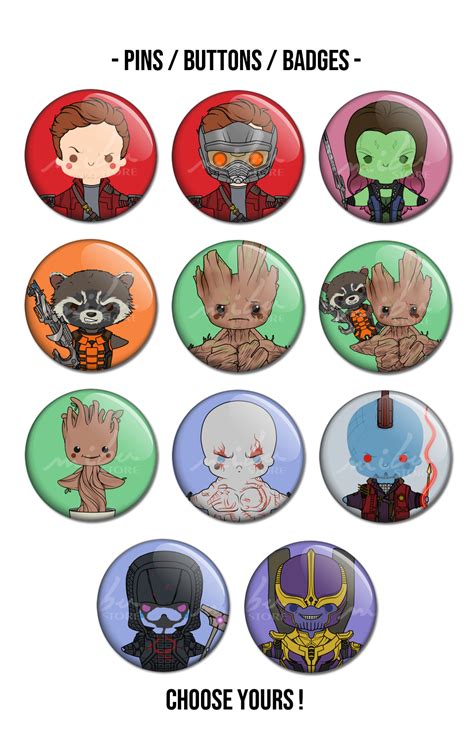 Mibustore Gotg Pins Buttons Badges