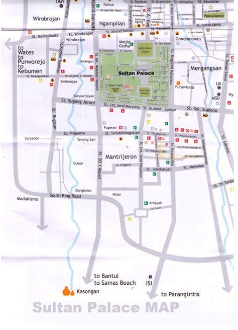 Sultan Palace Yogyakarta Map Is About Yogyakarta Tourism