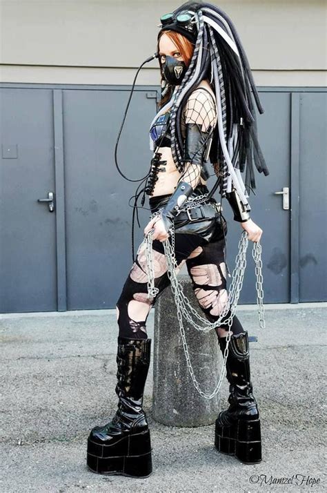 Cybergoth Punk Outfits Grunge Outfits Rave Outfits Cyberpunk Clothes Cyberpunk Fashion Dark
