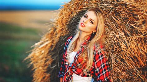 Wallpaper Face Women Outdoors Model Blonde Depth Of Field Long