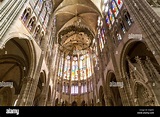 Interior of Saint-Denis Basilica, Paris, France Stock Photo: 165123376 ...