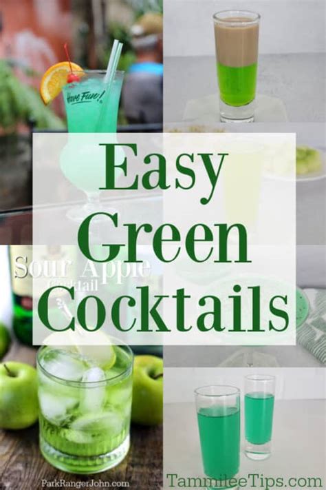 17 Epic Green Cocktails You Can Make At Home Tammilee Tips