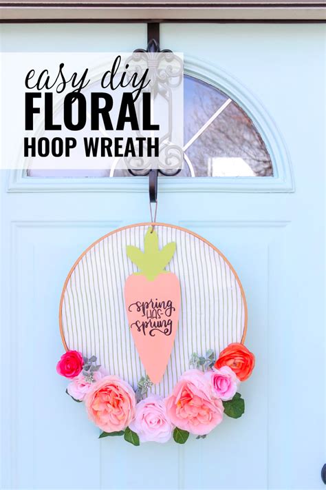 Diy Floral Hoop Wreath Domestically Creative