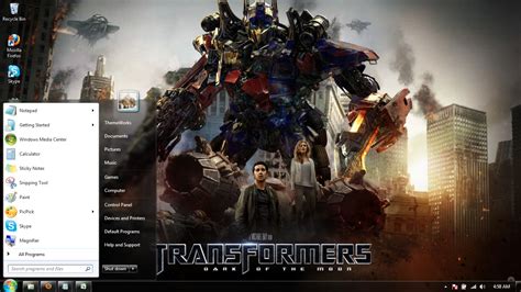 Transformers Dark Of The Moon Windows 7 Themes By Windowsthemes On
