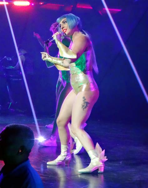 Lady Gaga Performingat The Park Theater In Las Vegas Gotceleb