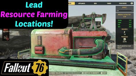 Fallout 76 Lead Resource Farming Locations Youtube