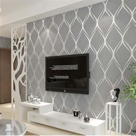 Grey Textured Wallpaper Living Room Homebase Wallpaper