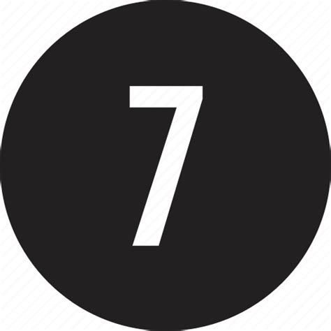 Number 7 Save Icon Format Png Transparent Background Free Download Images