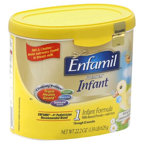Enfamil Premium Infant Formula Milk Based Powder With Iron 0 12