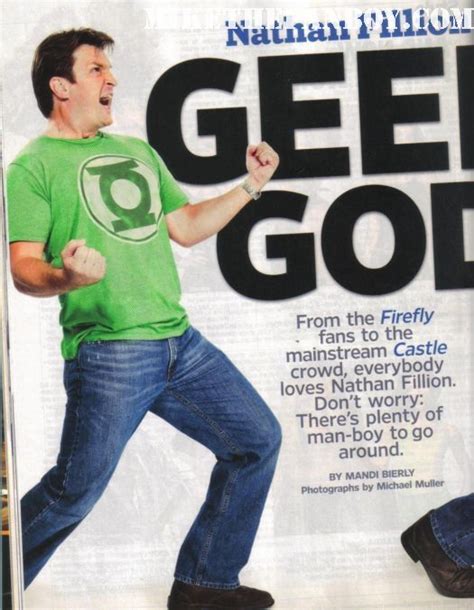 Nathan Fillon In Entertainment Weekly Green Lantern Shirt Magazine
