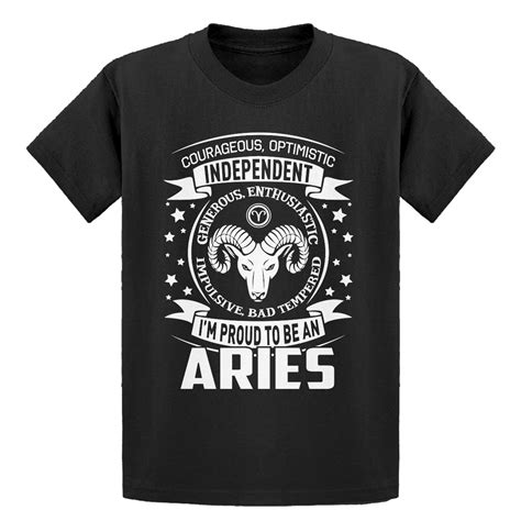 Youth Aries Astrology Zodiac Sign Kids T Shirt Indica Plateau