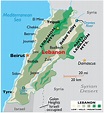 Lebanon Map / Geography of Lebanon / Map of Lebanon - Worldatlas.com