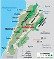 Lebanon Map / Geography of Lebanon / Map of Lebanon - Worldatlas.com
