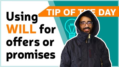 Isal Tip Of The Day Using Will For Offers Or Promises Youtube
