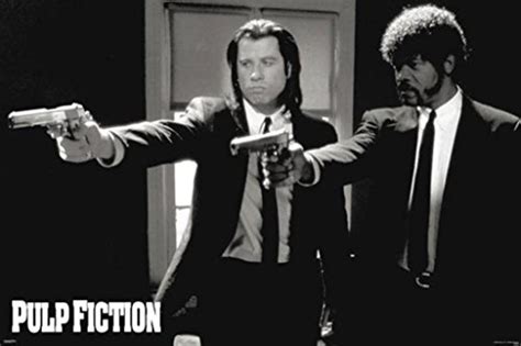Pyramid America Pulp Fiction Duo Guns John Travolta Samuel Jackson Tarantino Comedy Crime Film
