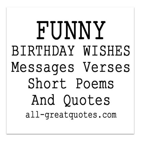 Funny Birthday Wishes Poems Write Birthday Card Funny Birthday Verses