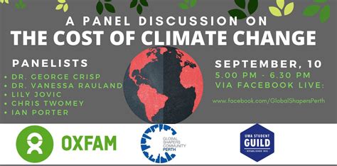 A Panel Discussion On The Cost Of Climate Change Uwa Student Guild