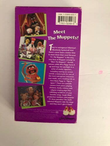 Its The Muppets Meet The Muppetsvhs 1997tested Rare Vintage Ships