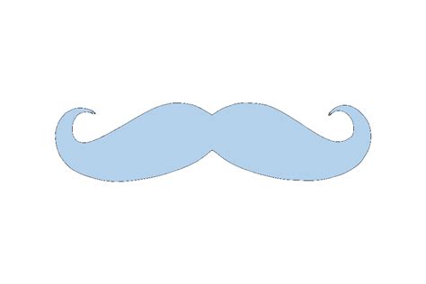 Blue Mustache Clip Art At Clker Com Vector Clip Art Online Royalty