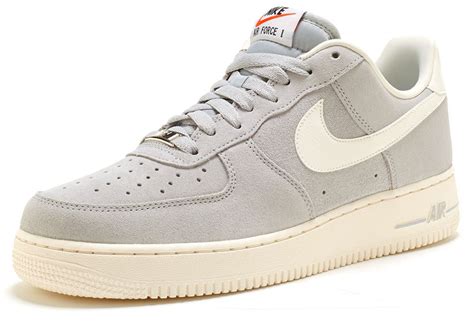 Nike Air Force 1 07 Suede Trainers In Grey And White 488298 029 Ebay