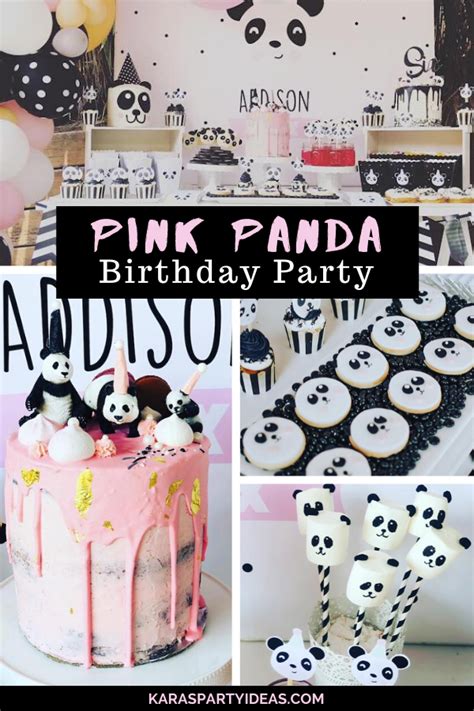 Karas Party Ideas Pink Panda Birthday Party Karas Party Ideas