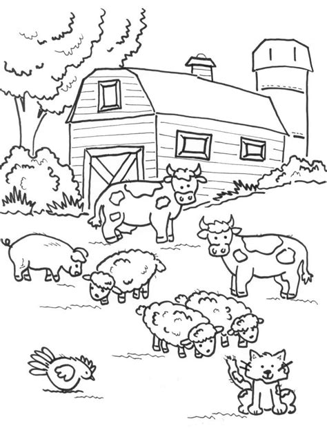 Printable Farm Animals Coloring Page Download Print Or Color Online