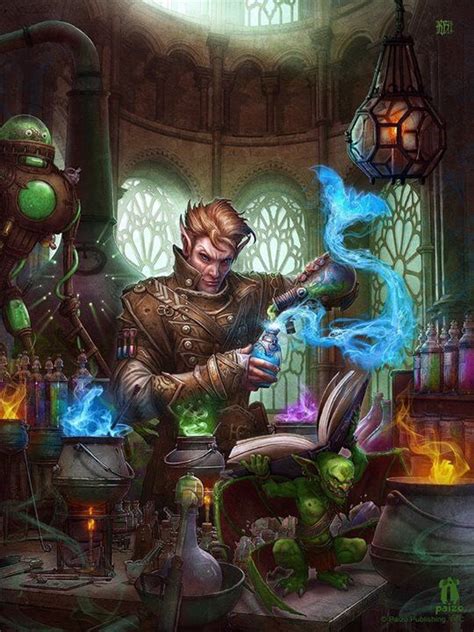 Kerem Beyit Elf Mage Studying With Spells From A Book Fantasy Wizard