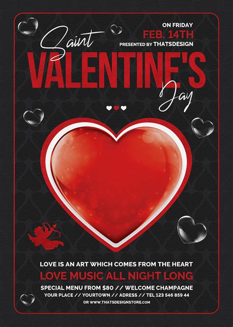 Valentines Day Flyer Template V24 Party Flyers For Photoshop