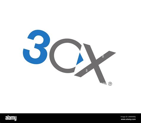 3cx Rotated Logo White Background B Stock Photo Alamy