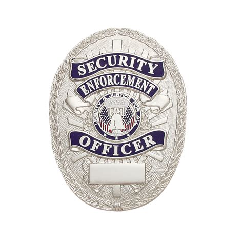 Oval Security Enforcement Officer Shield Badge Midwest Public Safety