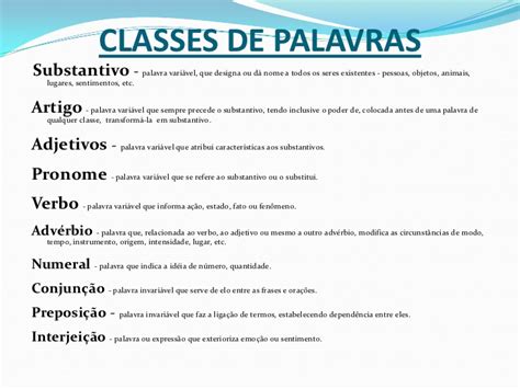 Dicas De Professora As 10 Classes Gramaticais