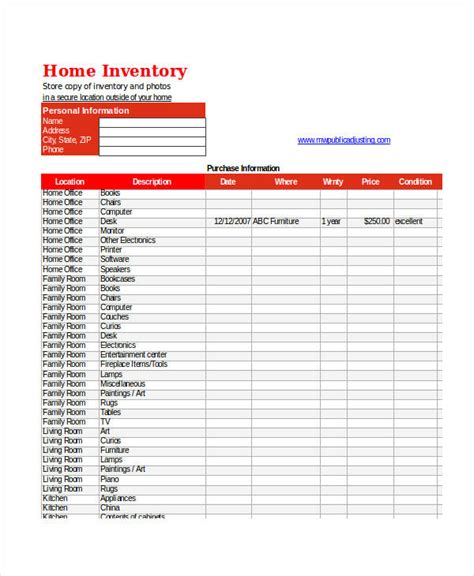 Excel Inventory Template With Photo Excel Templates