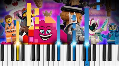 Catchy Song The Lego Movie 2 The Second Part Easy Piano Tutorial